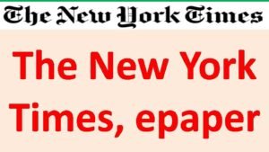 The New York Times Newspaper/e-paper 2022 | new york times crossword