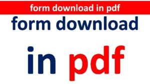 form download in pdf