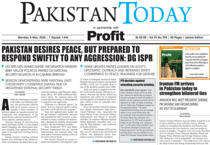 Pakistan Today Newspaper