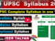 UPSC Syllabus 2026