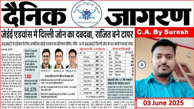 JEE Advanced Delhi Zone JEE Advanced Delhi Zone