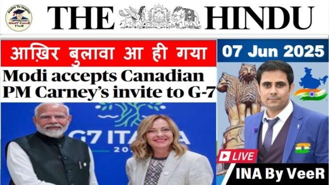 The Hindu Analysis 05June2025 The Hindu Analysis 05June2025