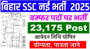 Bihar BSSC Inter Level Recruitment 2025