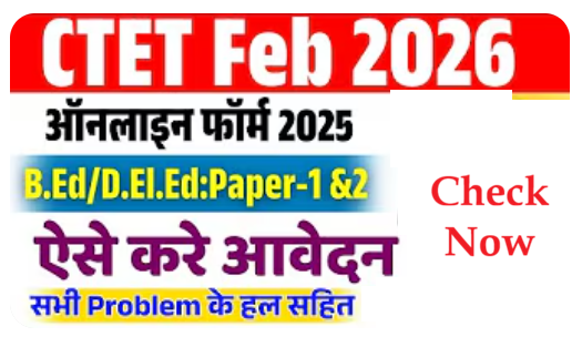 CTET Feb 2026 Form