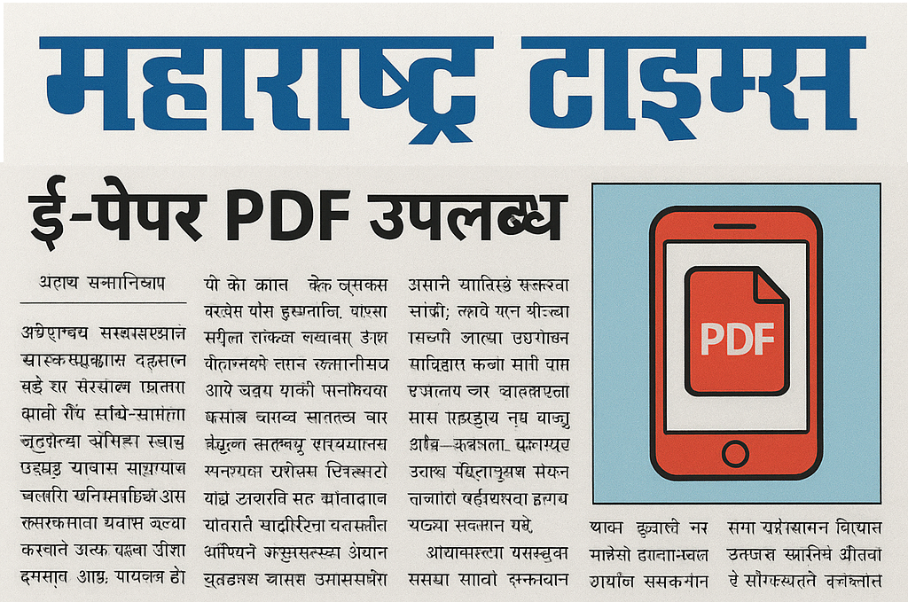Maharashtra Times epaper PDF