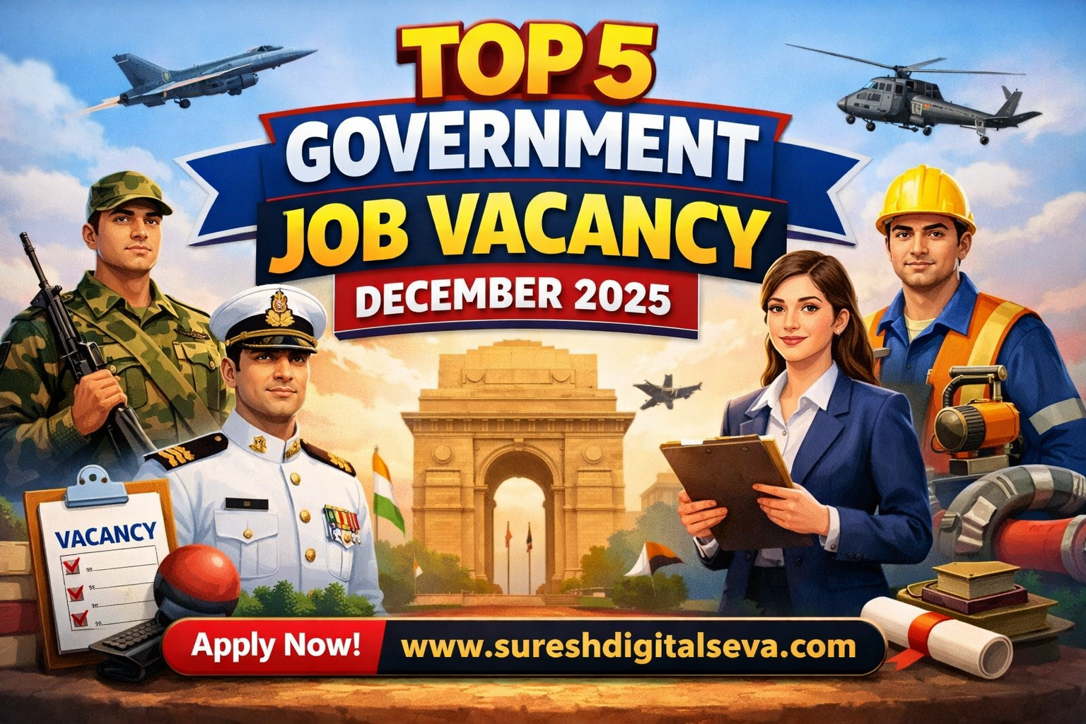 Top 5 Government Job Vacancy