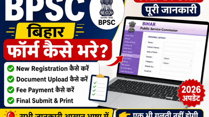 BPSC form kaise bhare