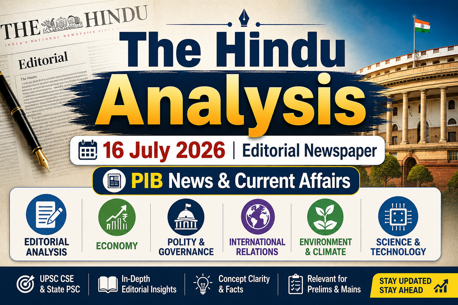The Hindu Analysis 16July2026 Editorial Newspaper PIB News