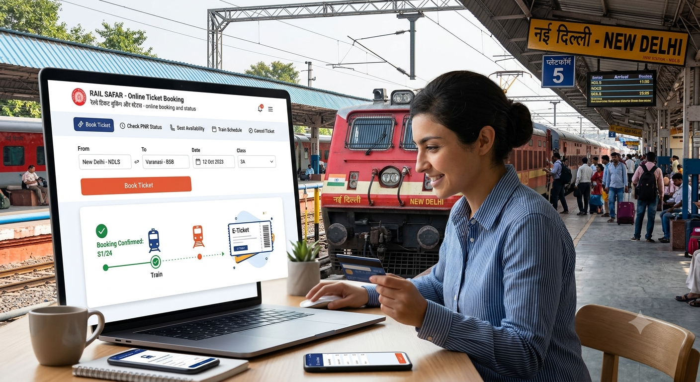 Railway Ticket Booking Online Booking, Status